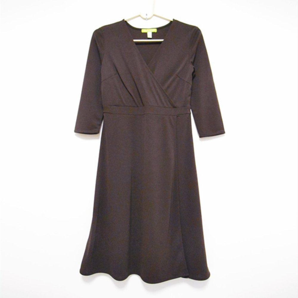 Sigrid Olsen Stretchy Classic Faux Wrap Dress SP